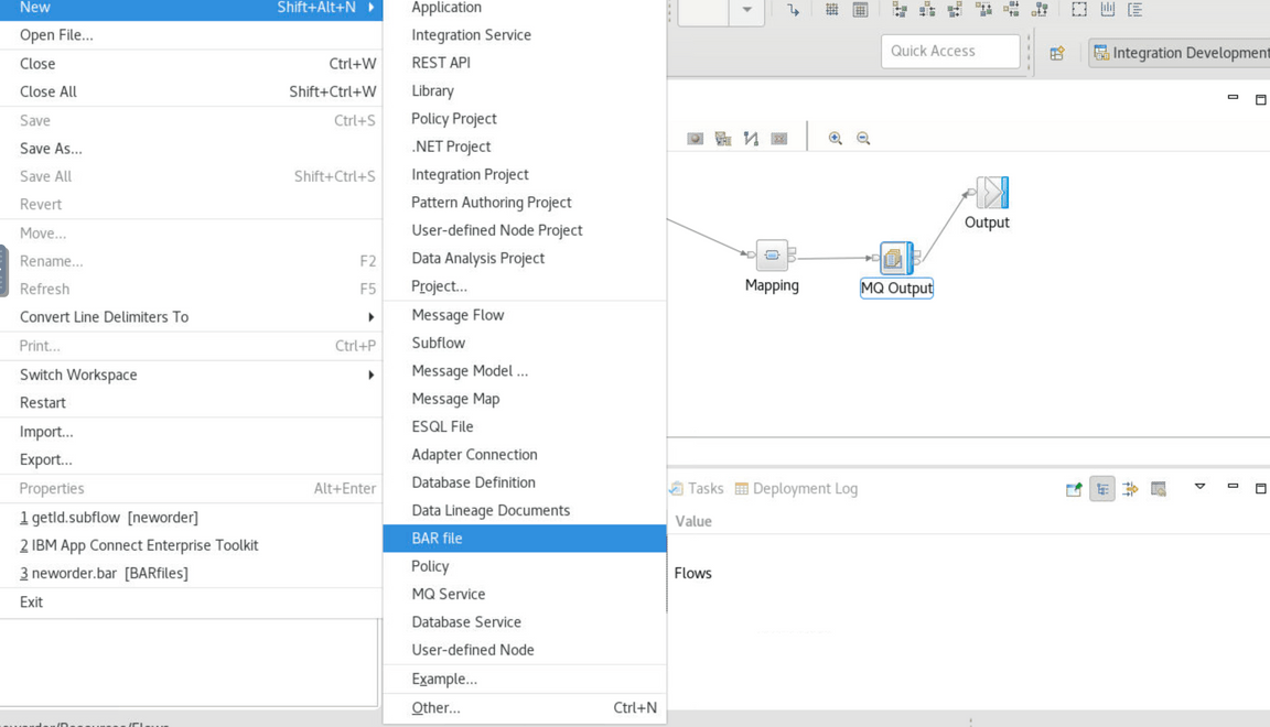 ace mq create bar file