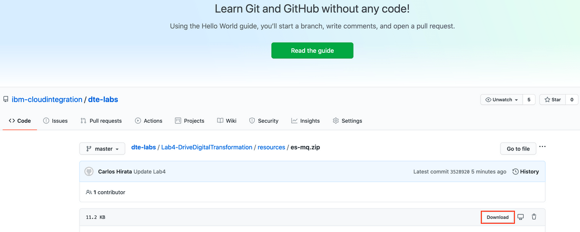 lab4 download git