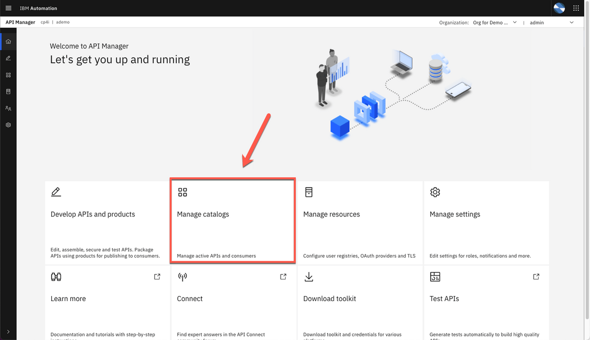 manage catalogs