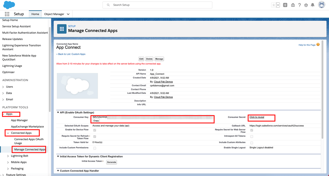 salesforce credentials