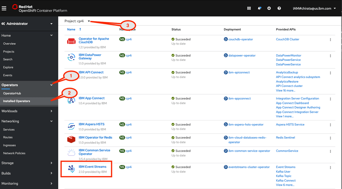 lab4 ocp operators eventstreams