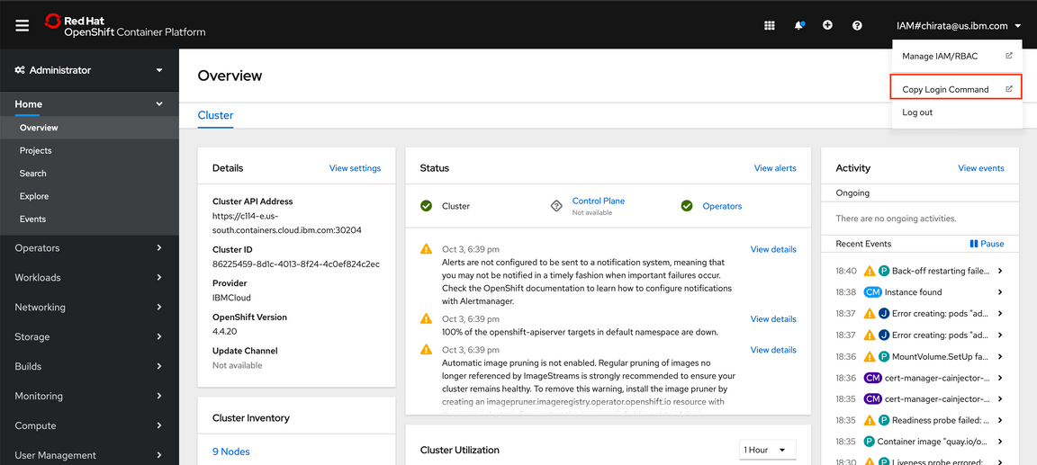 ibm cloud login command