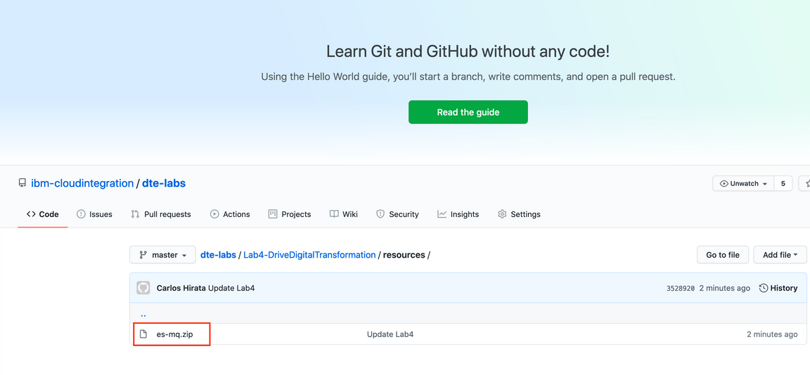 lab4 github es mq