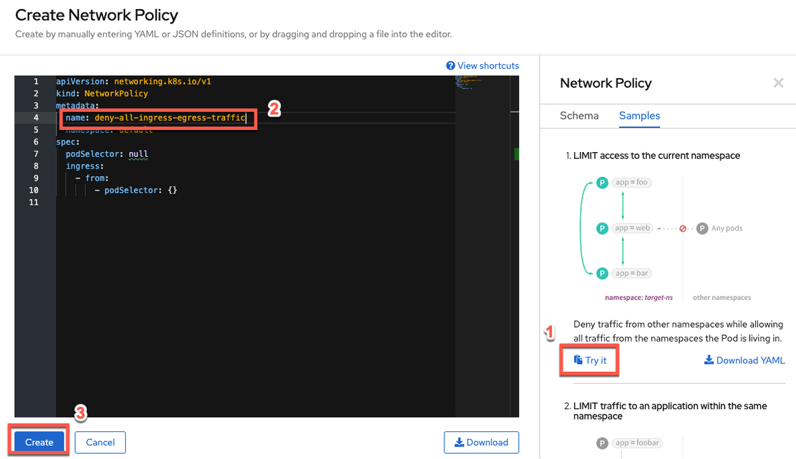 16 network policy image